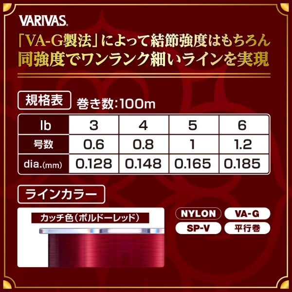 スーパートラウトアドバンス カッチイロ ナイロン